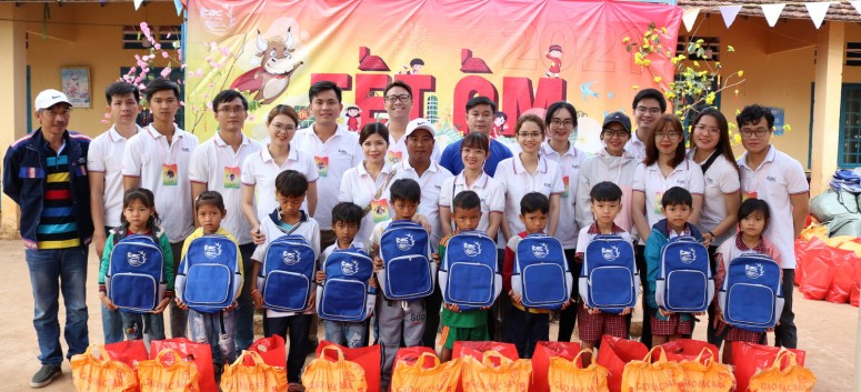 CBC LOVE SCHOOL BRING "WARMISH TET" TO LONG HA C PRIMARY SCHOOL, PHU RIENG, BINH PHUOC